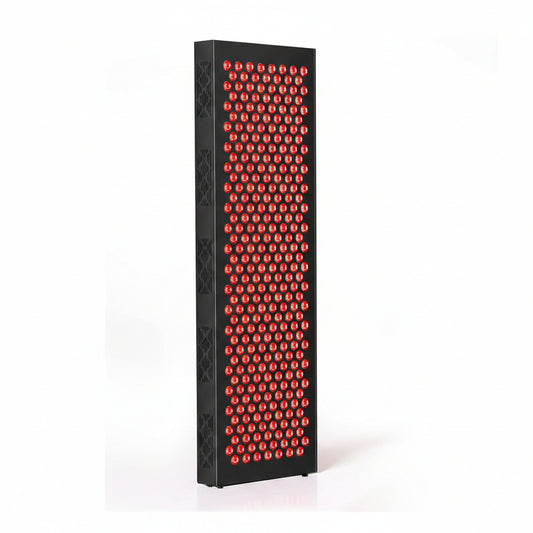 Red Light Therapy Box, 5In1 LED with 630-660-810-830-850, Metal Case, 3 Modes Red Light Panel with Soft Belt, 6 Timing Set - 9 Pulse Modes - 4-Level - Red Light Therapy Panel for Body