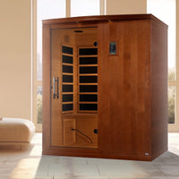 Madrid Elite 3 Person Low EMF Infrared Lighting Home Sauna